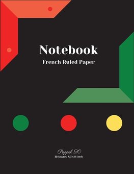 Composition Notebook French Ruled Paper|124 pages| 8.5x11-Inches