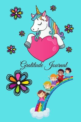 Gratitude Journal For kids ages 6-10 Years | Unicorn Theme | 124 pages |6x9