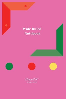 Wide ruled Notebook |Pink Cover|124 pages| 6x9