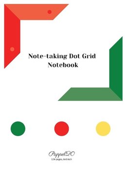 Note-taking dot grit Notebook| White Cover |6x9