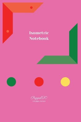 Isometric Notebook| Pink Cover |124 pages|6x9