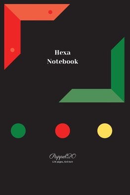 Hexa Notebook | Black Cover | 6x9