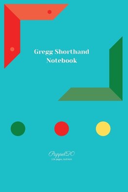 Gregg Shorthand Notebook | Light Blue Cover |124 pages|6x9