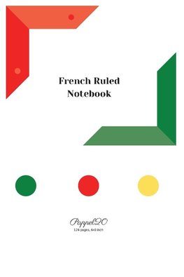 French Ruled Notebook | White Cover |6x9