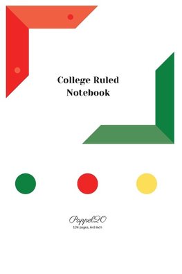 College Ruled Notebook | White cover | 6x9