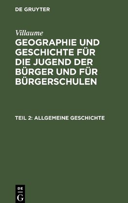 Allgemeine Geschichte