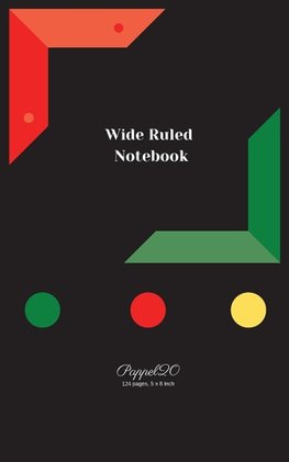 Wide Ruled Notebook | Black Paper |124 pages