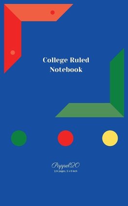 College Ruled Notebook | Blue Cover | 124 pages