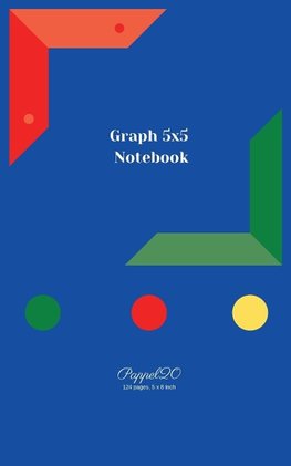Graph 5x5 Notebook | Blue cover | 124 pages