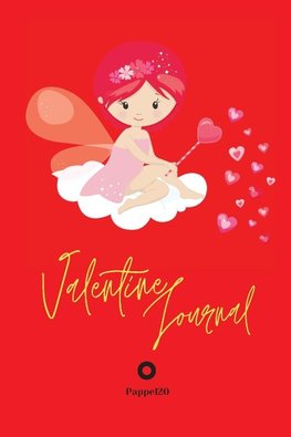 Valentine Journal for girls ages 6+|  Girl Diary |Journal for teenage girl | Dot Grid Journal |Red Cover| 122 pages color |6x9 Inches|