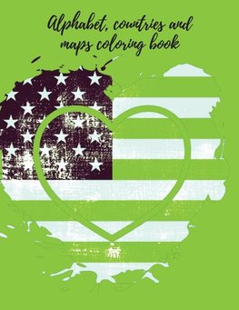 Alphabet,countries and maps coloring book.