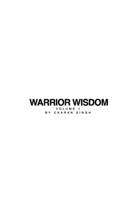 Warrior Wisdom Vol 1