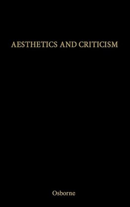 Aesthetics and Criticism.