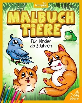 Malbuch Tiere fu¿r Kinder ab 2 Jahren