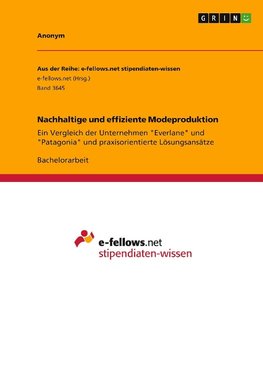 Nachhaltige und effiziente Modeproduktion