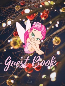 Guest Book - Fairy Themed |Hardback 82 Color pages |8x10 Inches
