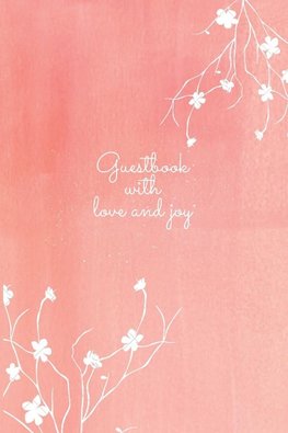 Guestbook with love and joy