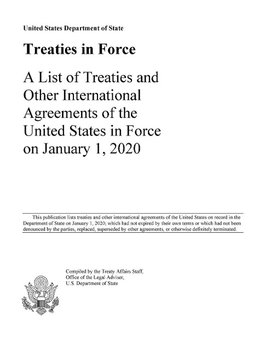 Treaties in Force 2020