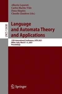 Language and Automata Theory and Applications