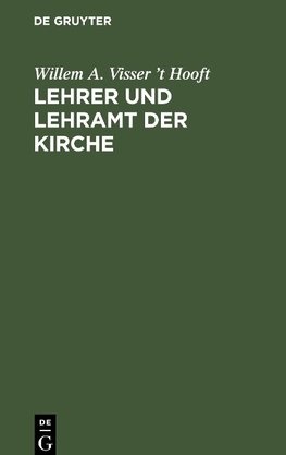 Lehrer und Lehramt der Kirche