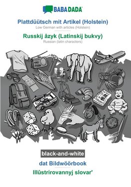 Plattdüütsch mit Artikel (Holstein) - Russkij âzyk (Latinskij bukvy), dat Bildwöörbook, BW