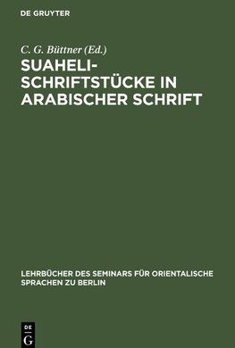 Suaheli-Schriftstücke in arabischer Schrift