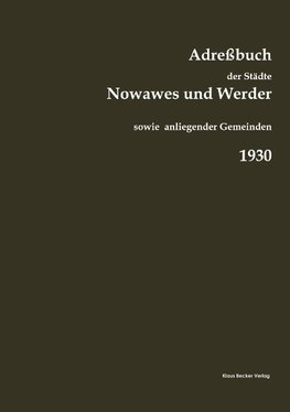 Adreßbuch der Städte Nowawes und Werder, 1930