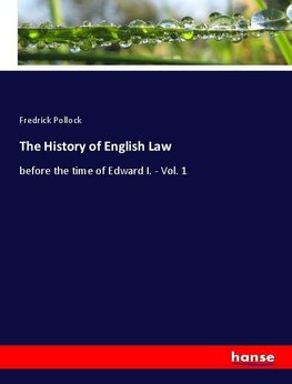 The History of English Law