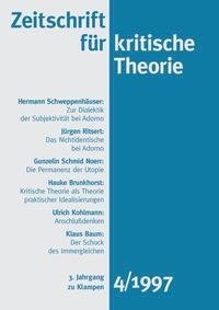 Zeitschrift für kritische Theorie, Heft 4