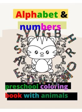 alphabet with colouring animals
