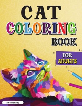 Cats with Mandalas - Adult Coloring Book