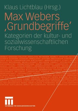 Max Webers 'Grundbegriffe'