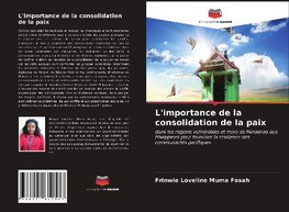 L'importance de la consolidation de la paix