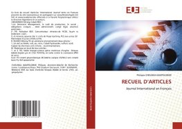 RECUEIL D'ARTICLES
