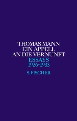 Ein Appell an die Vernunft 1926 - 1933