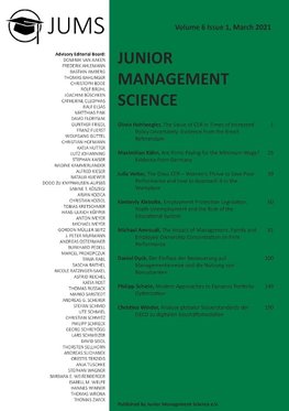 Junior Management Science, Volume 6, Issue 1, March 2021