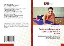 Restons en bonne santé Sport pour tous à la maison