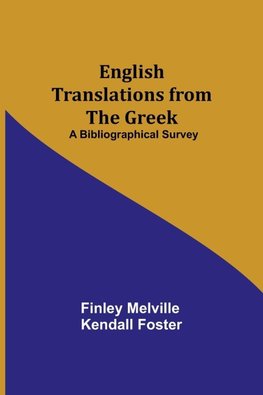 English Translations From The Greek