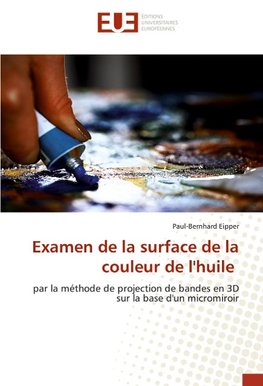 Examen de la surface de la couleur de l'huile