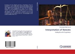 Interpretation of Statutes