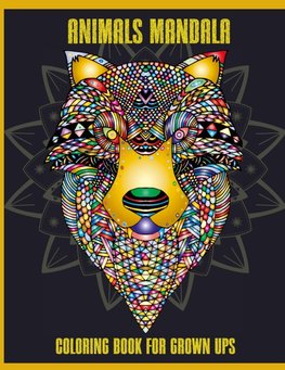 Animals Mandala Coloring Book for Grown Ups