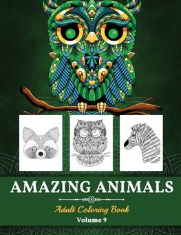 Amazing Animals Grown-ups Coloring Book