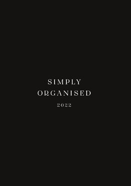 SIMPLY ORGANISED 2022 - premium black