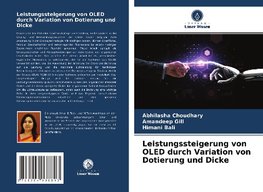 Leistungssteigerung von OLED durch Variation von Dotierung und Dicke