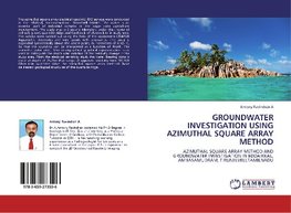 Groundwater investigation using Azimuthal square Array method