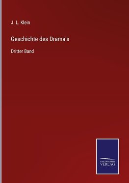Geschichte des Drama's