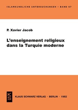 L'enseignment religieux dans la Turquie moderne