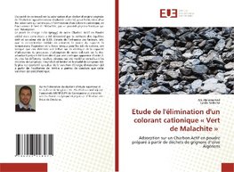 Etude de l'élimination d'un colorant cationique ' Vert de Malachite '