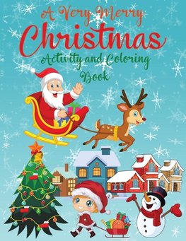 A Very Merry Christmas Alphabet Activity Book for Kids Ages 4-8