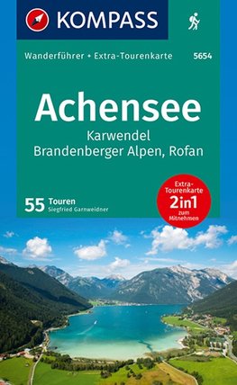 KOMPASS Wanderführer 5654 Achensee, Karwendel, Brandenberger Alpen, Rofan, 50 Touren